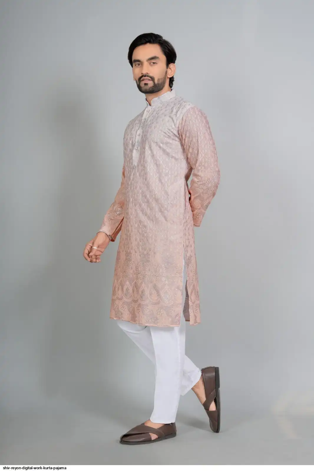 SHIV RAYON DIGITAL WORK KURTA PAJAMA B