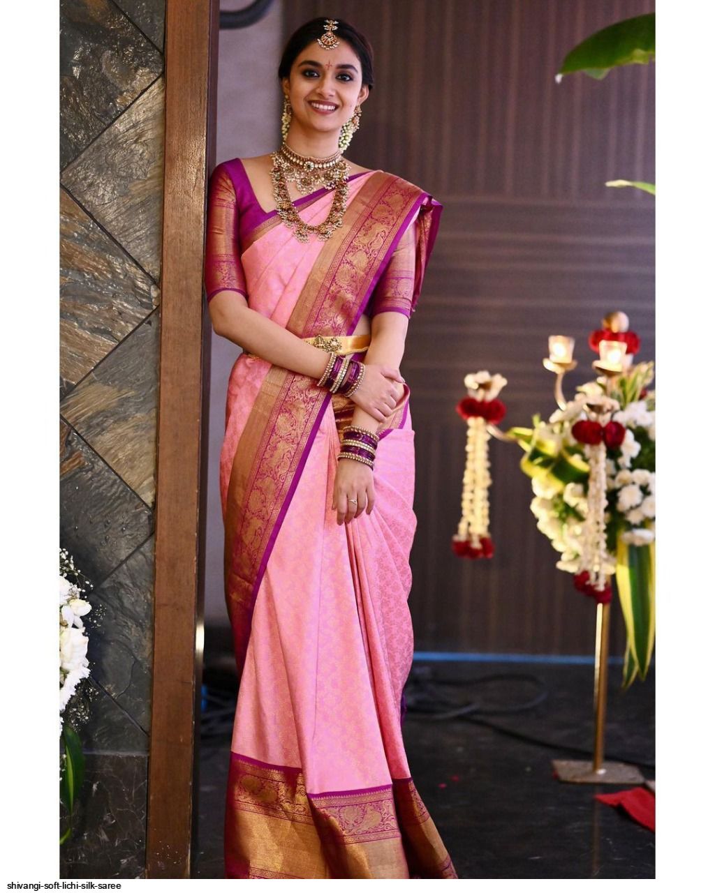 SHIVANGI SOFT LICHI SILK SAREE
