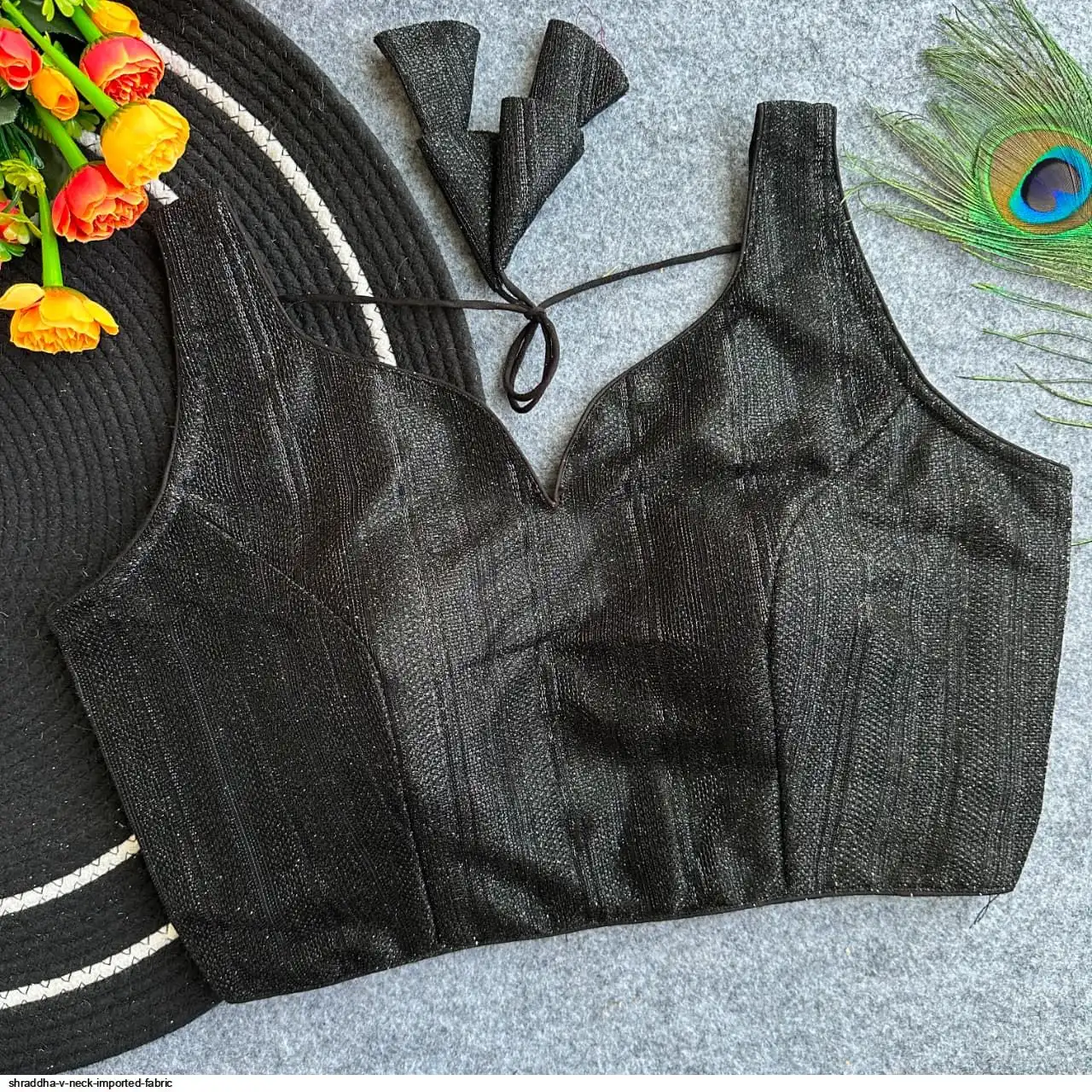SHRADDHA V NECK IMPORTED FABRIC 5