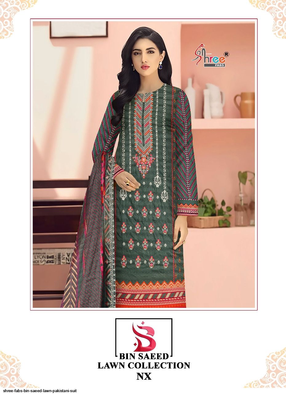SHREE FABS BIN SAEED LAWN PAKISTANI SUIT