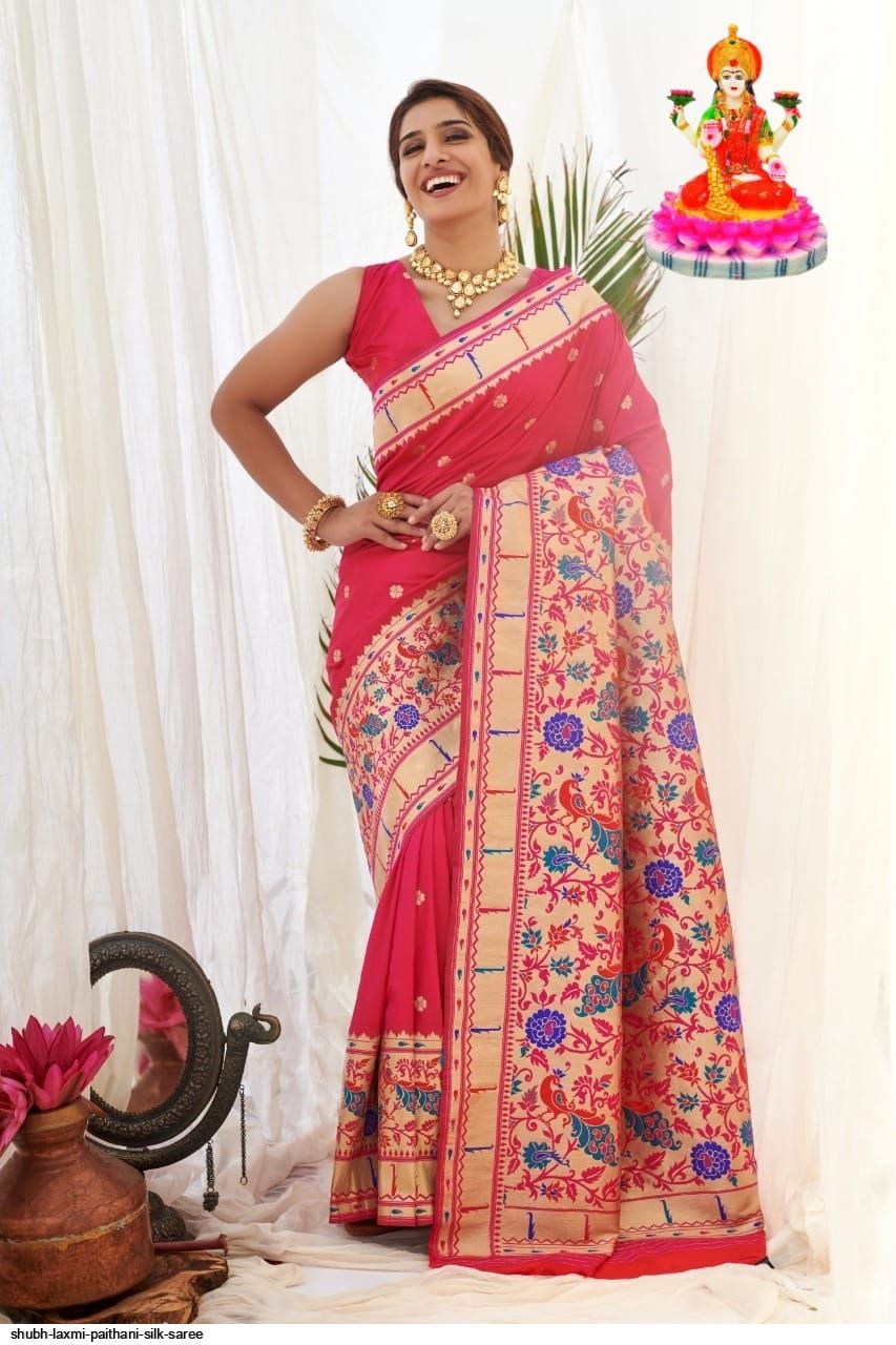 SHUBH LAXMI PAITHANI SILK SAREE E