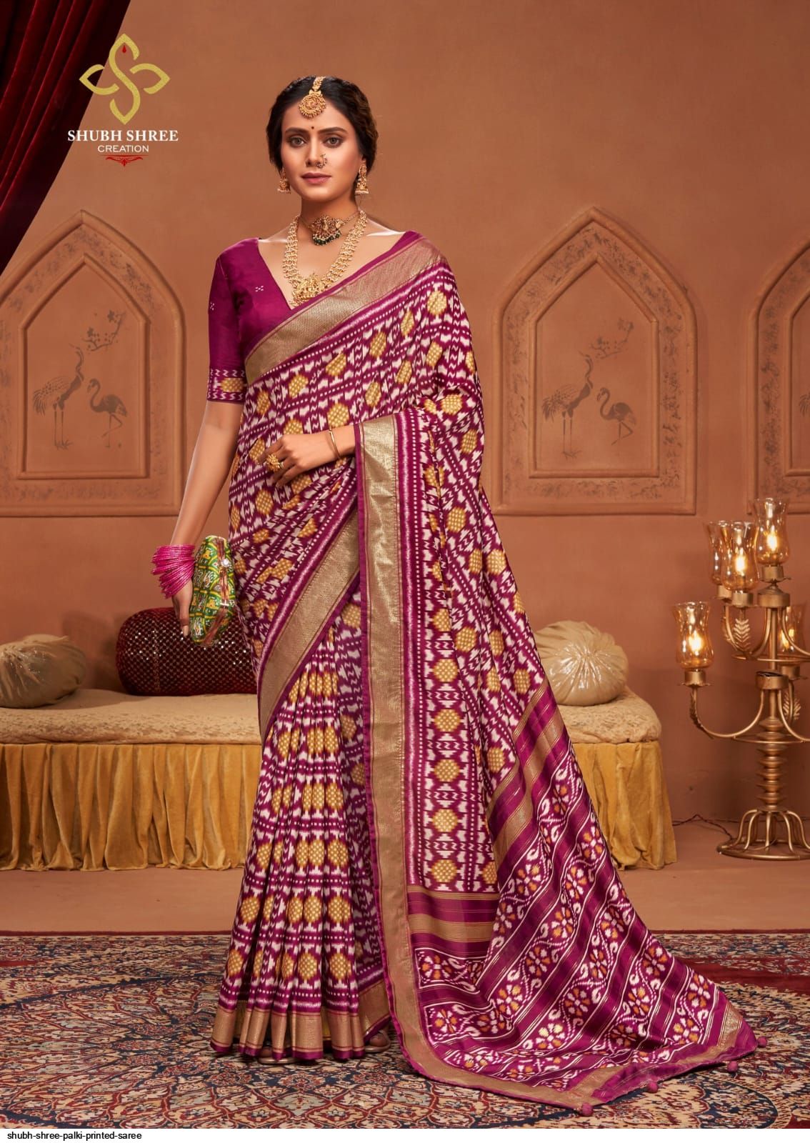 Chinnon Printed Saree | Shree Saree Kunj