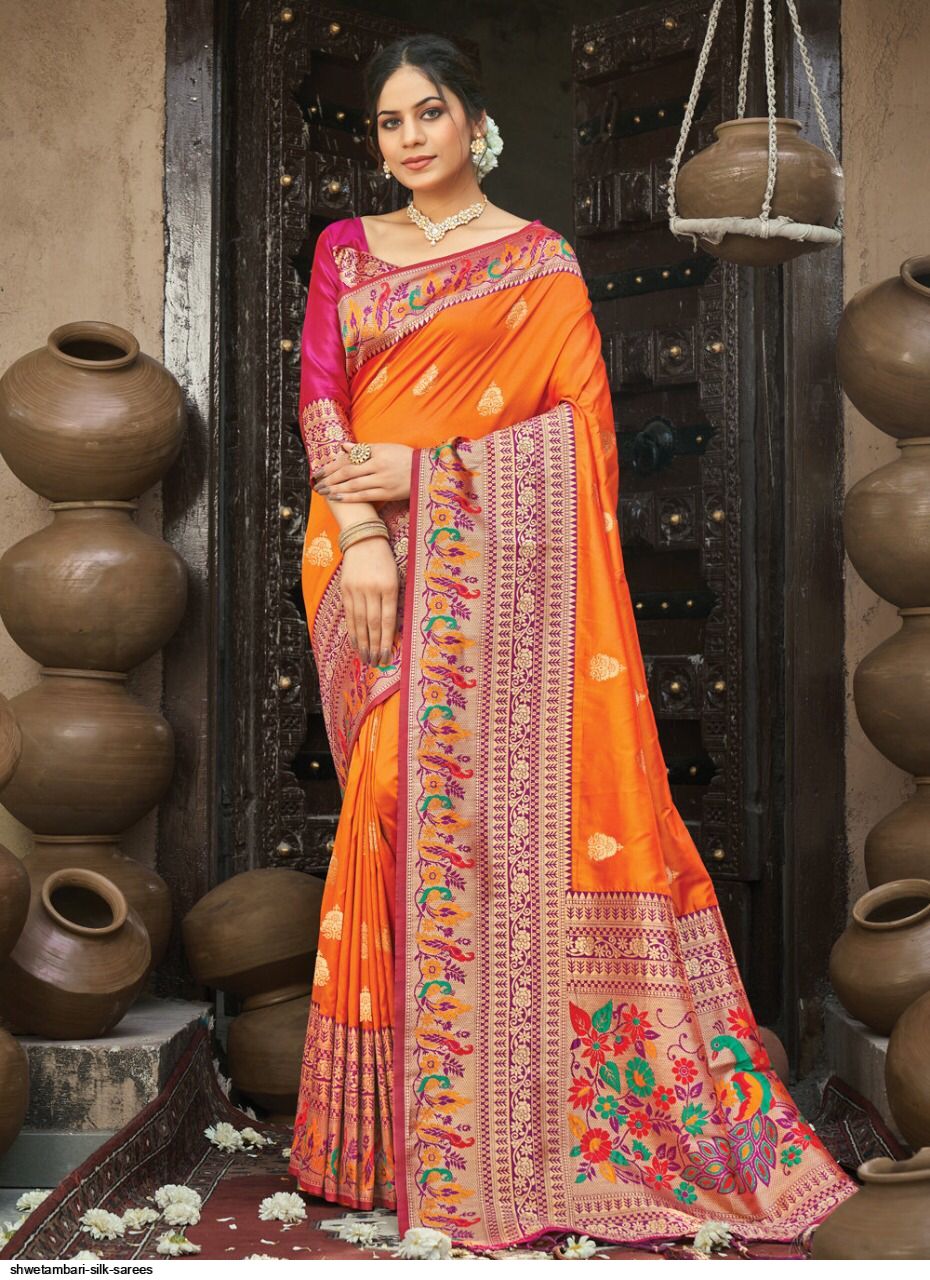 SANGAM shwetambari-silk-sarees