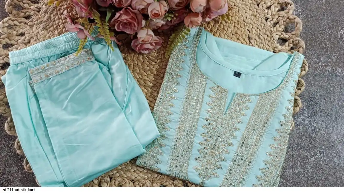 SI 211 ART SILK KURTI 6