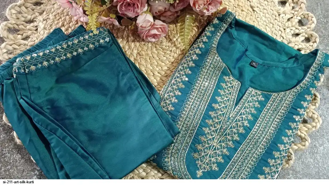 SI 211 ART SILK KURTI 3
