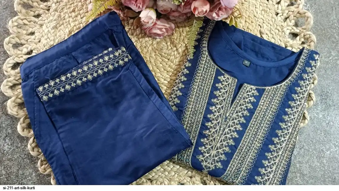 SI 211 ART SILK KURTI 7