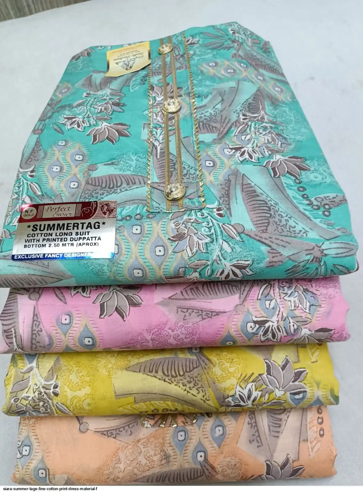 Siara SUMMER Tage Fine cotton print DRESS MATERIAL