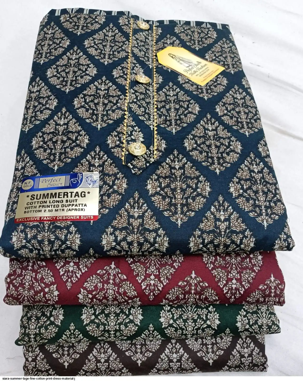 Siara SUMMER Tage Fine cotton print DRESS MATERIAL