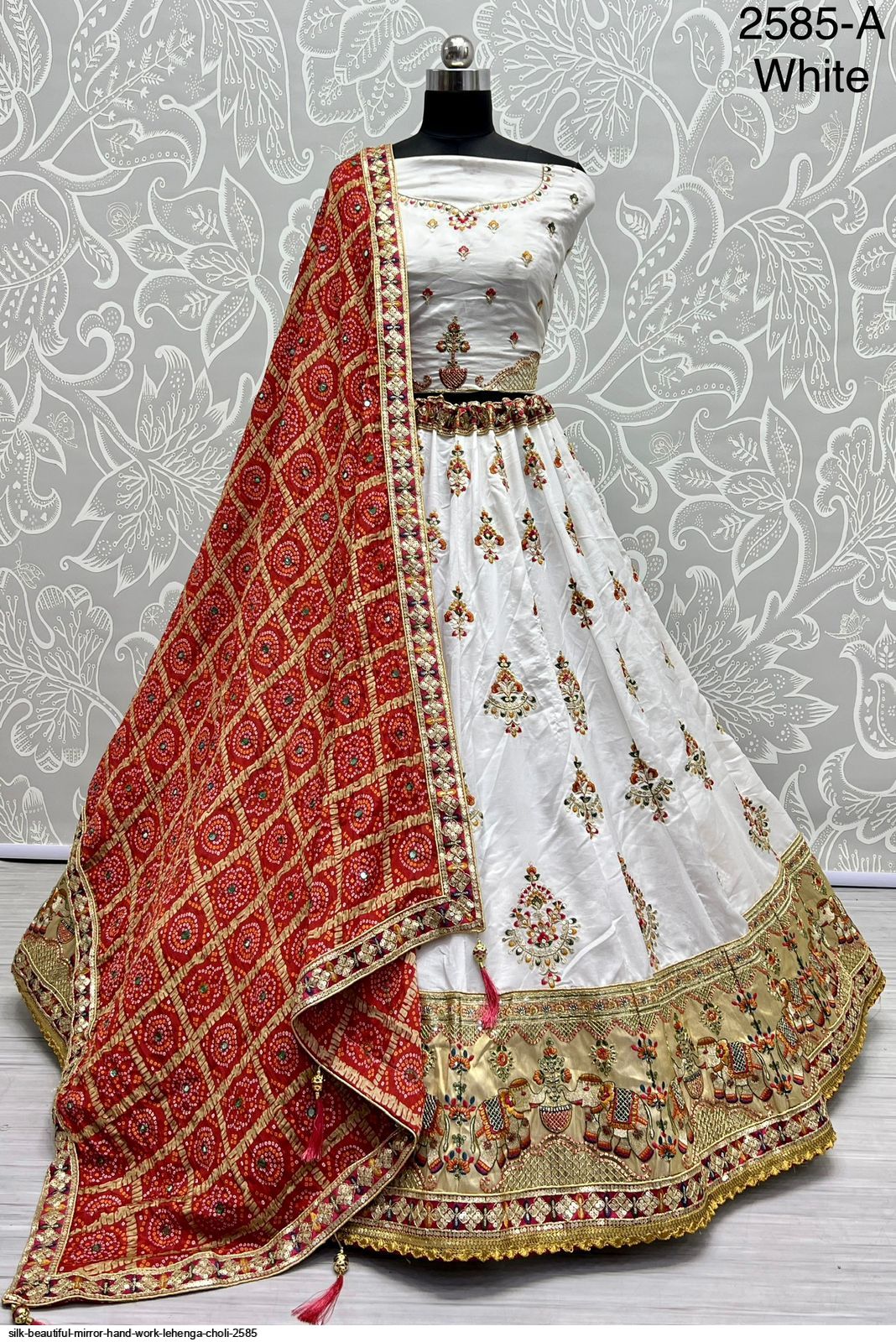 hand work lehenga online