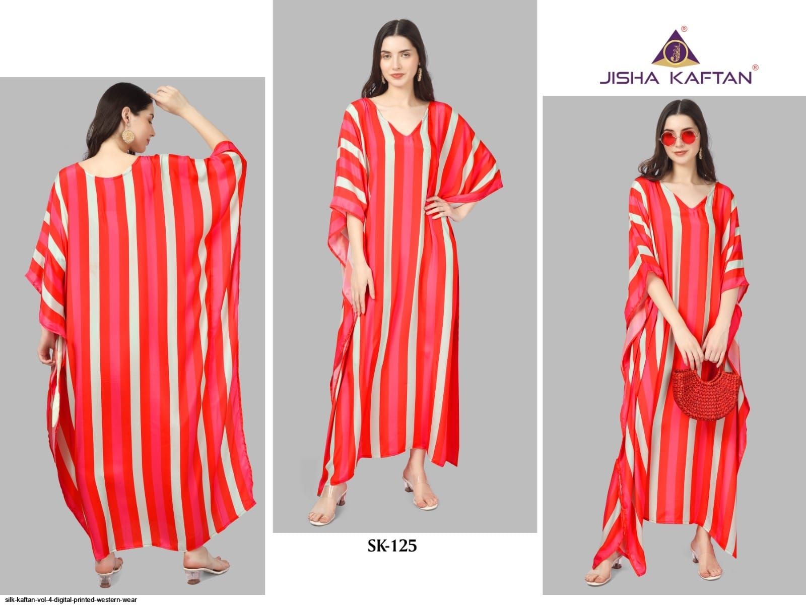 JELITE SILK KAFTAN VOL 4 DIGITAL PRINTED WESTERN WEAR H
