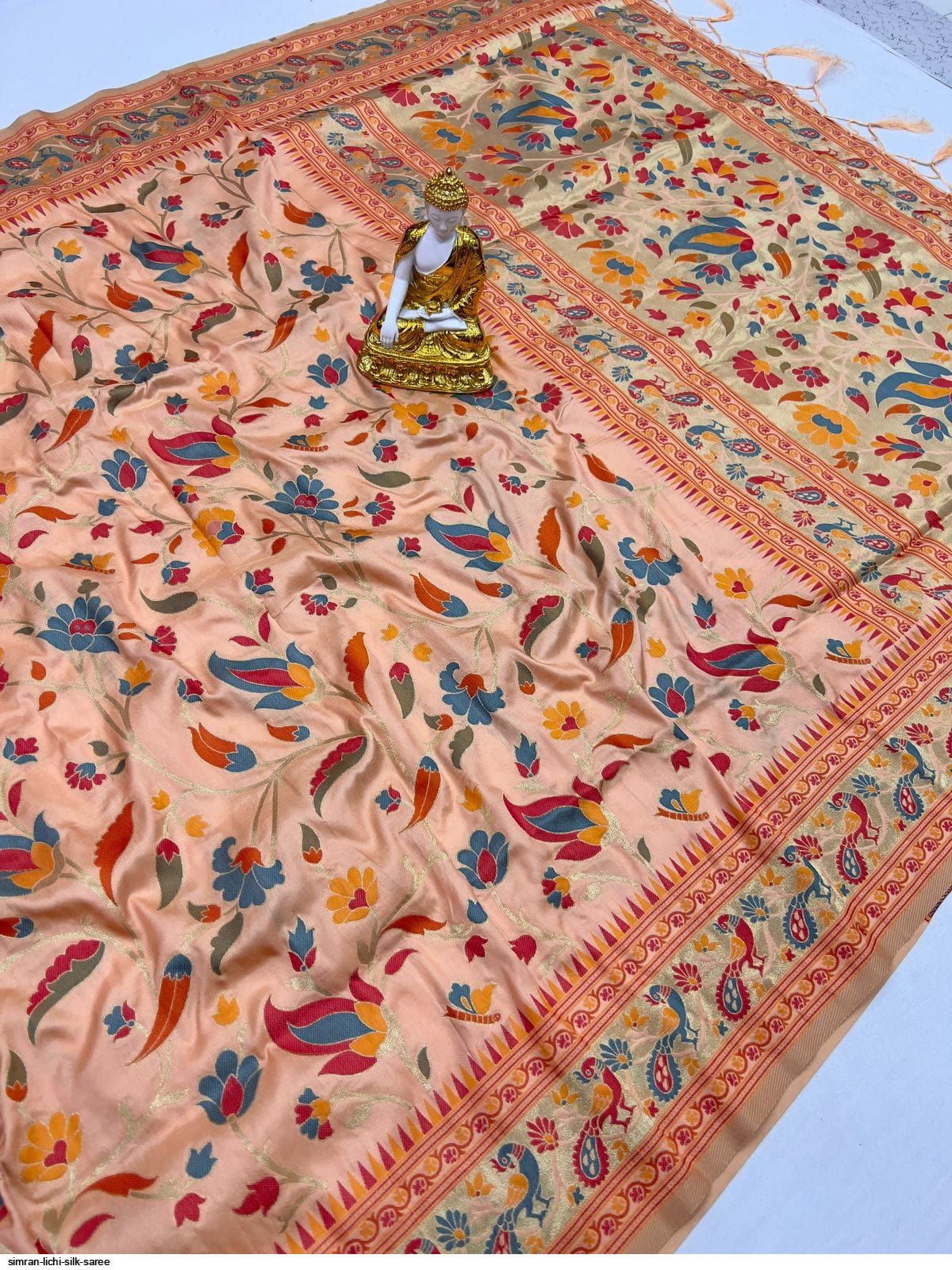 SIMRAN LICHI SILK SAREE C