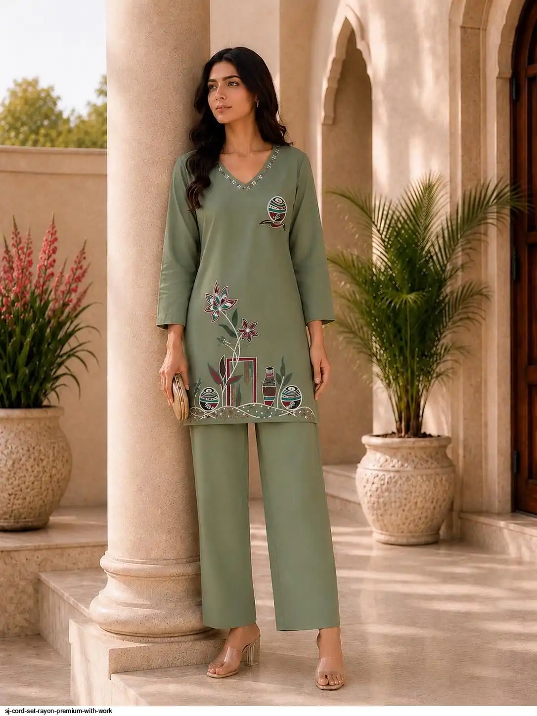 SJ CORD SET RAYON PREMIUM WITH WORK B