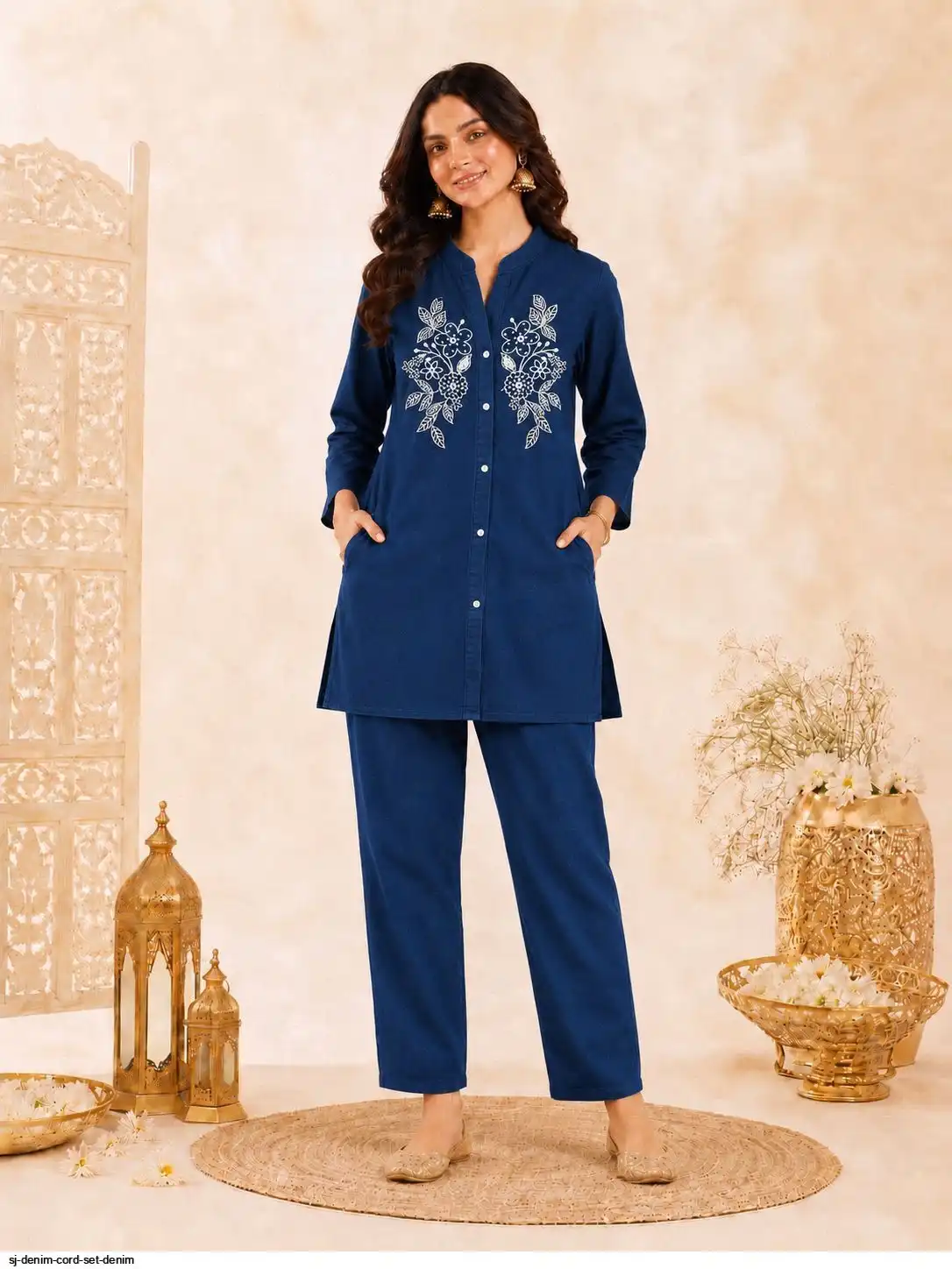 SJ DENIM CORD SET D