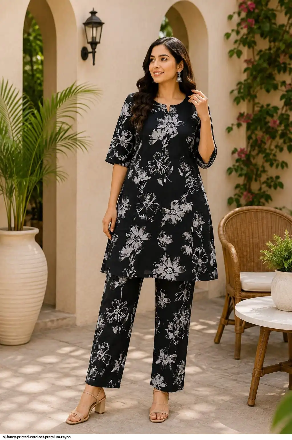 SJ FANCY PRINTED CORD SET PREMIUM RAYON D