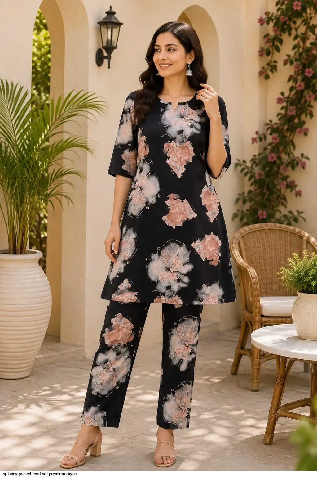 SJ FANCY PRINTED CORD SET PREMIUM RAYON E