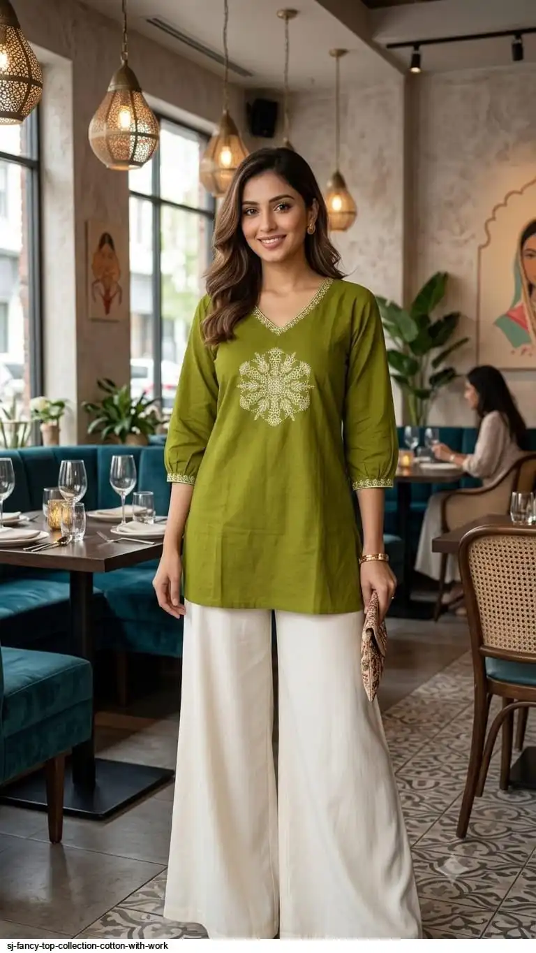 SJ FANCY TOP COLLECTION COTTON WITH WORK 6