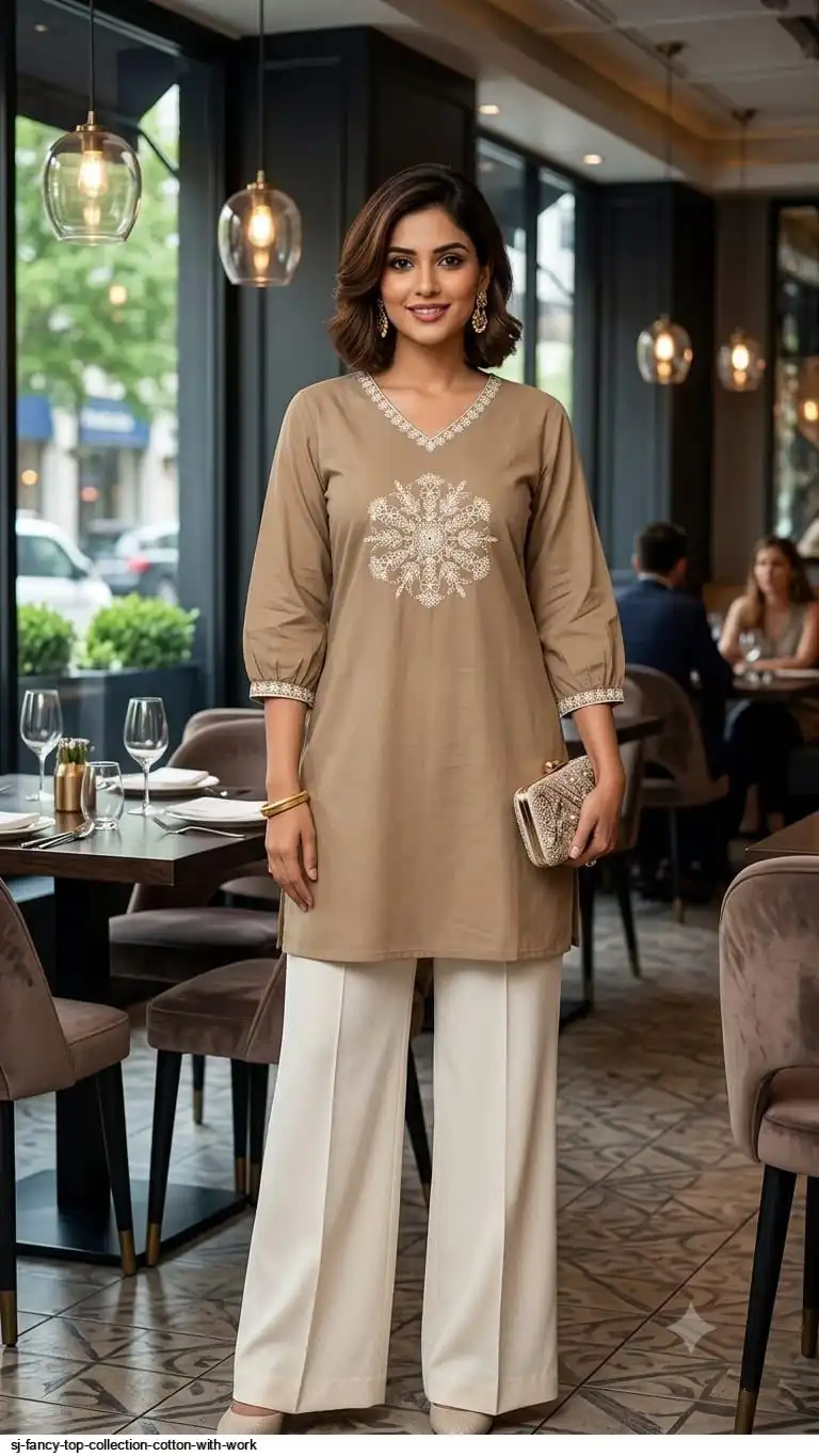 SJ FANCY TOP COLLECTION COTTON WITH WORK 7
