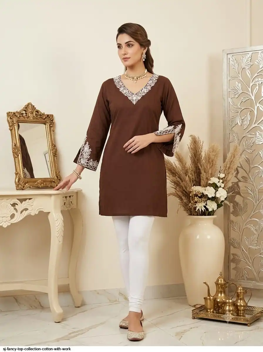 SJ FANCY TOP COLLECTION COTTON WITH WORK 10