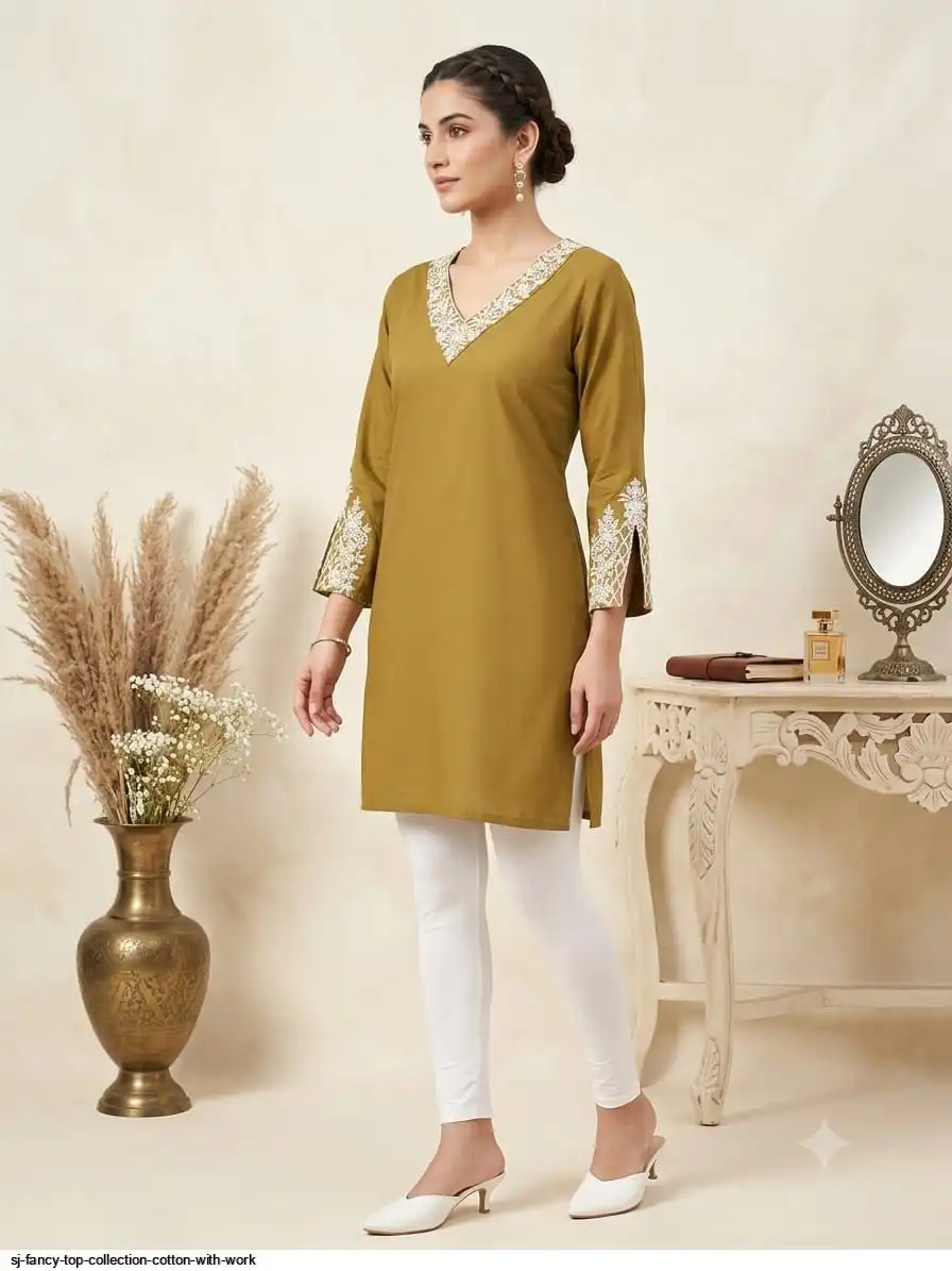 SJ FANCY TOP COLLECTION COTTON WITH WORK 14