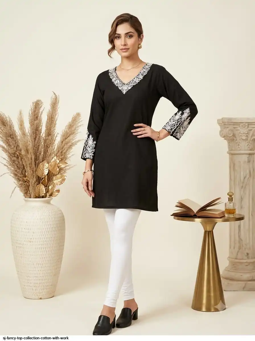 SJ FANCY TOP COLLECTION COTTON WITH WORK 13