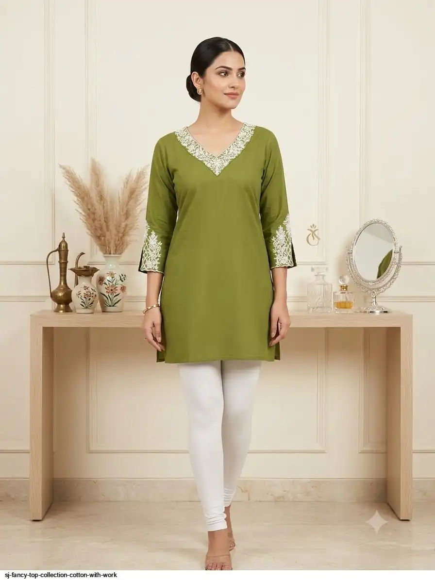 SJ FANCY TOP COLLECTION COTTON WITH WORK 12