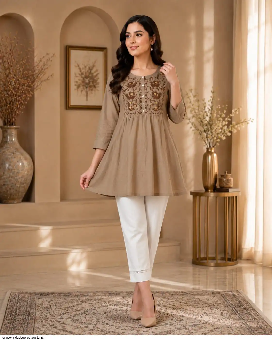 SJ NEWLY DABBOO COTTON TUNIC A