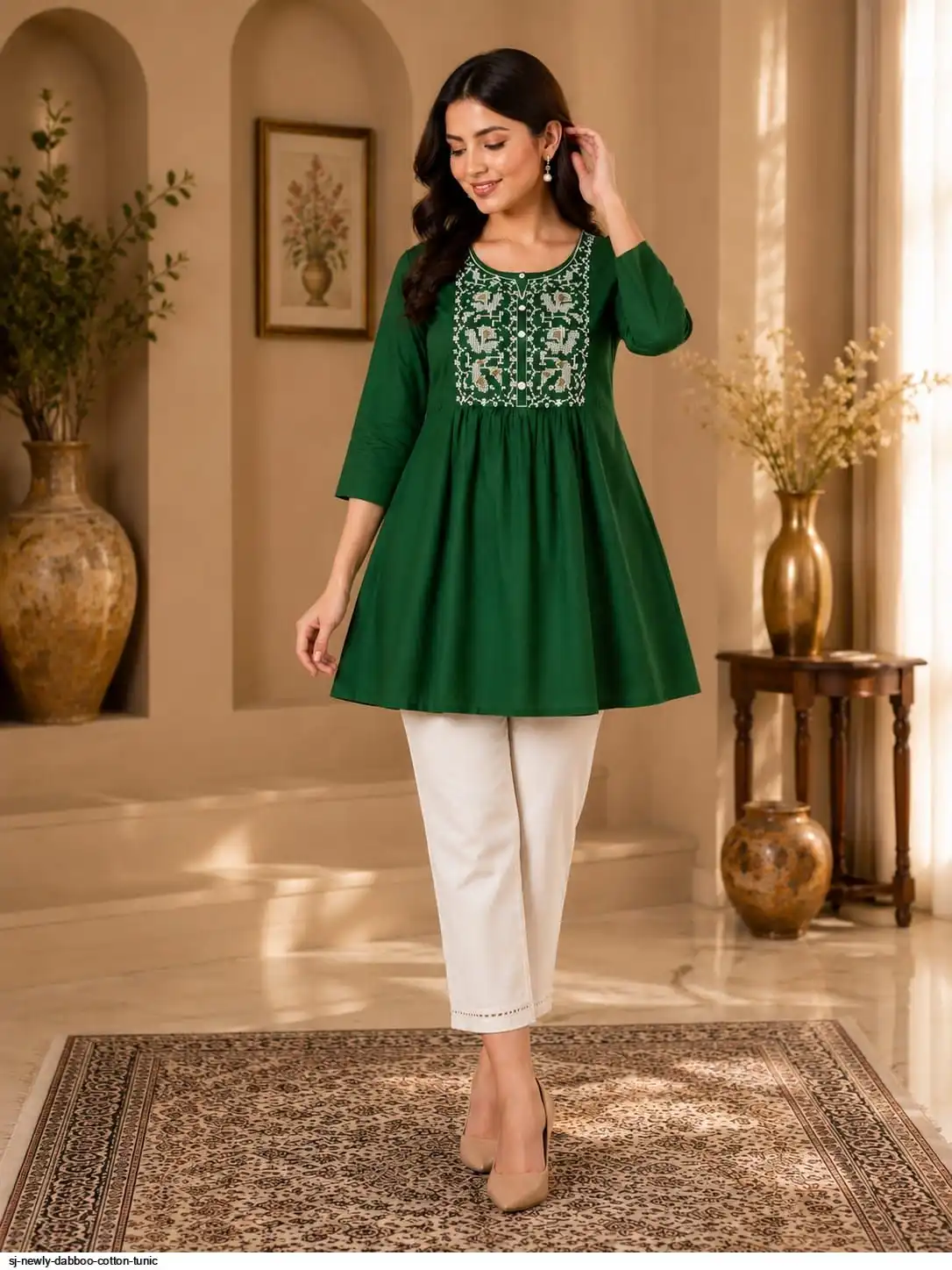 SJ NEWLY DABBOO COTTON TUNIC D