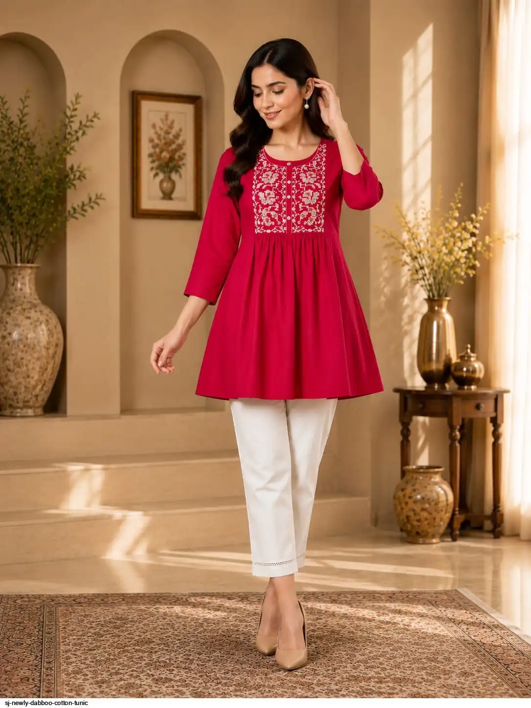 SJ NEWLY DABBOO COTTON TUNIC C