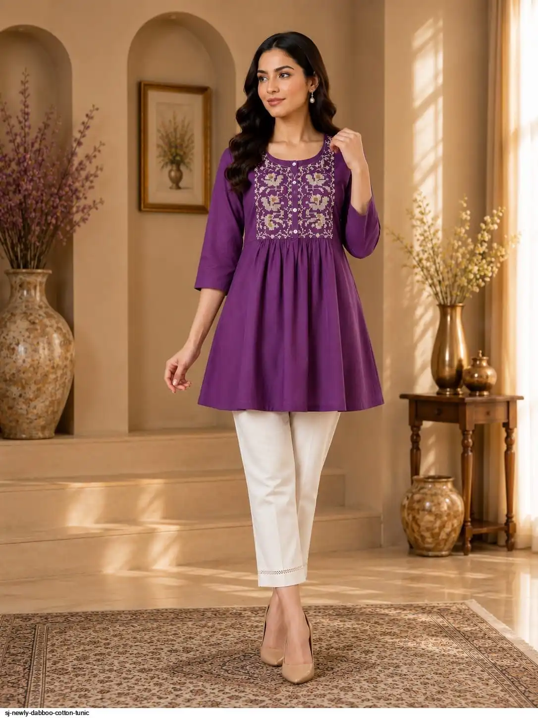 SJ NEWLY DABBOO COTTON TUNIC E