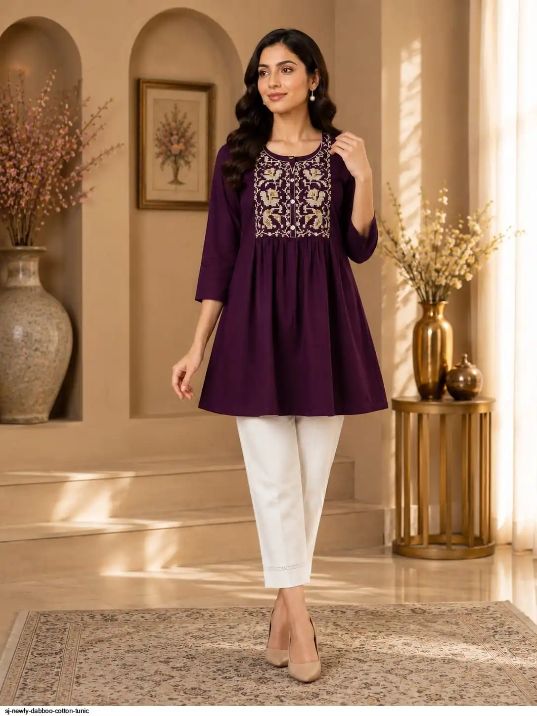 SJ NEWLY DABBOO COTTON TUNIC F