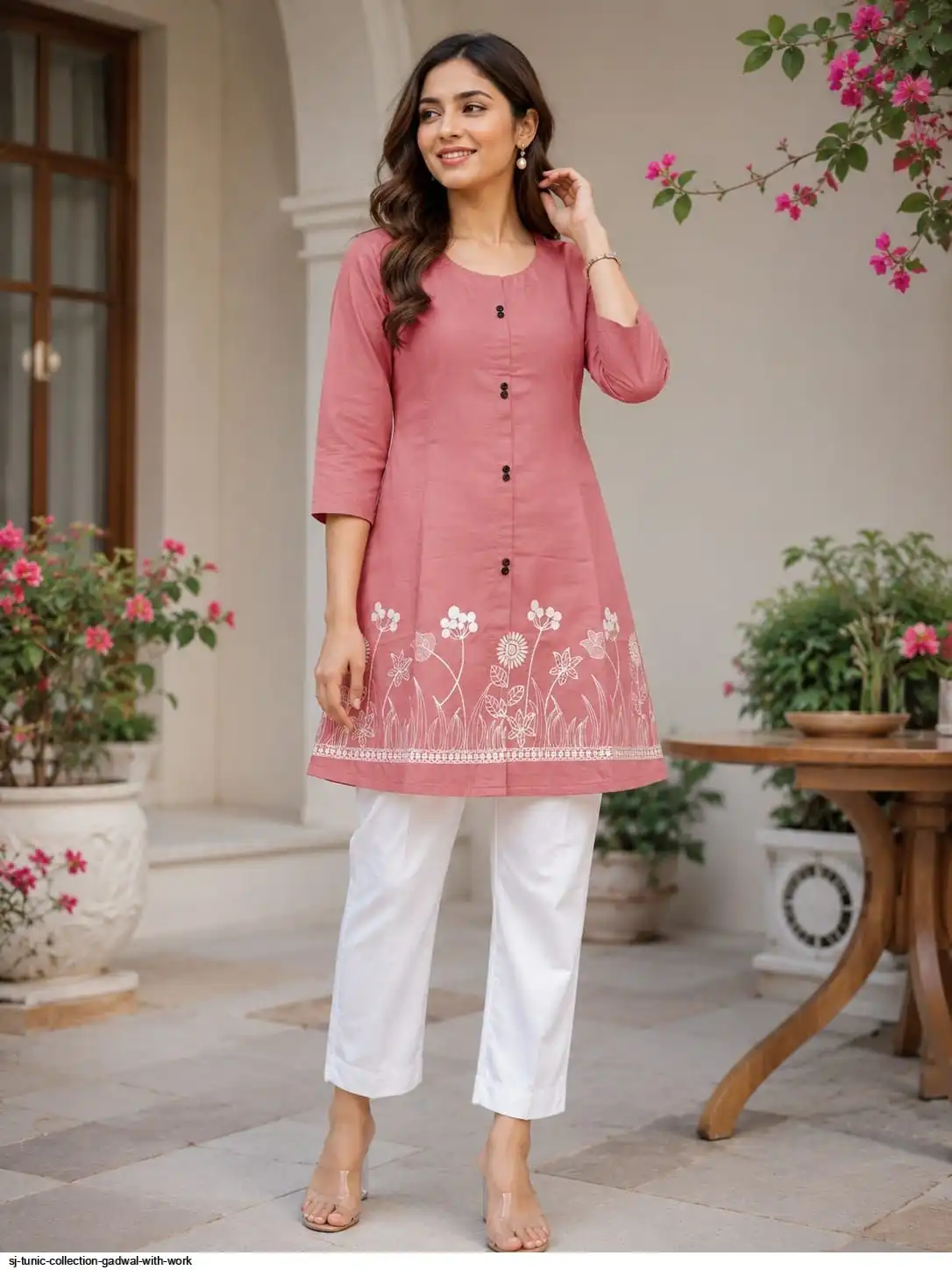 SJ TUNIC COLLECTION GADWAL WITH WORK A