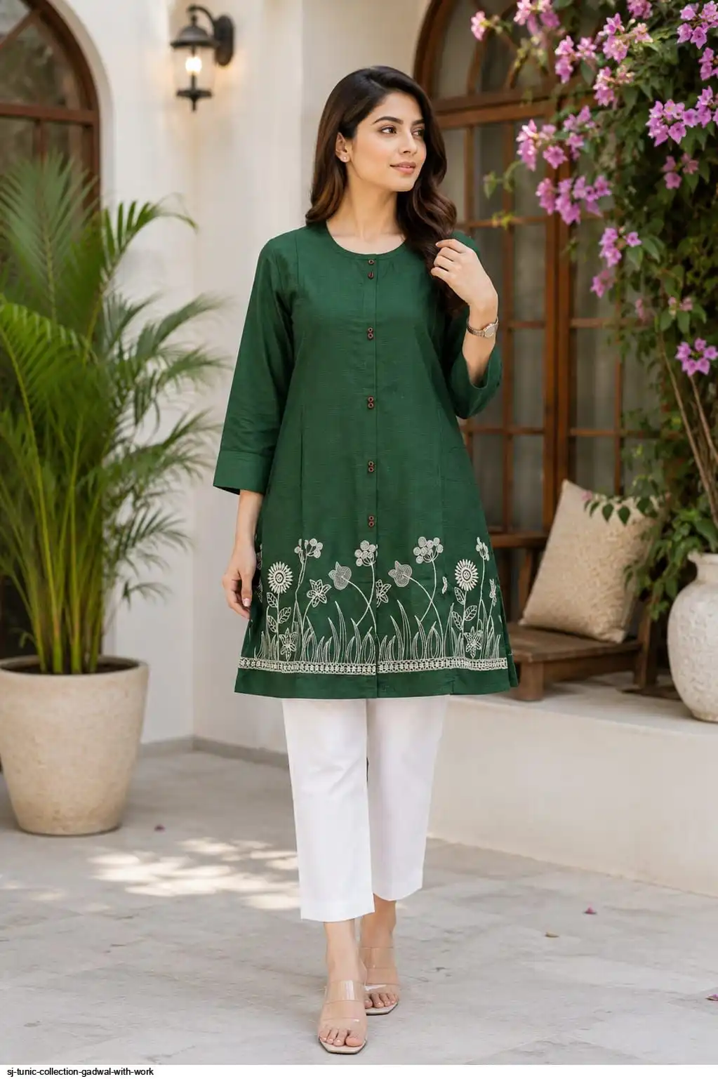 SJ TUNIC COLLECTION GADWAL WITH WORK C