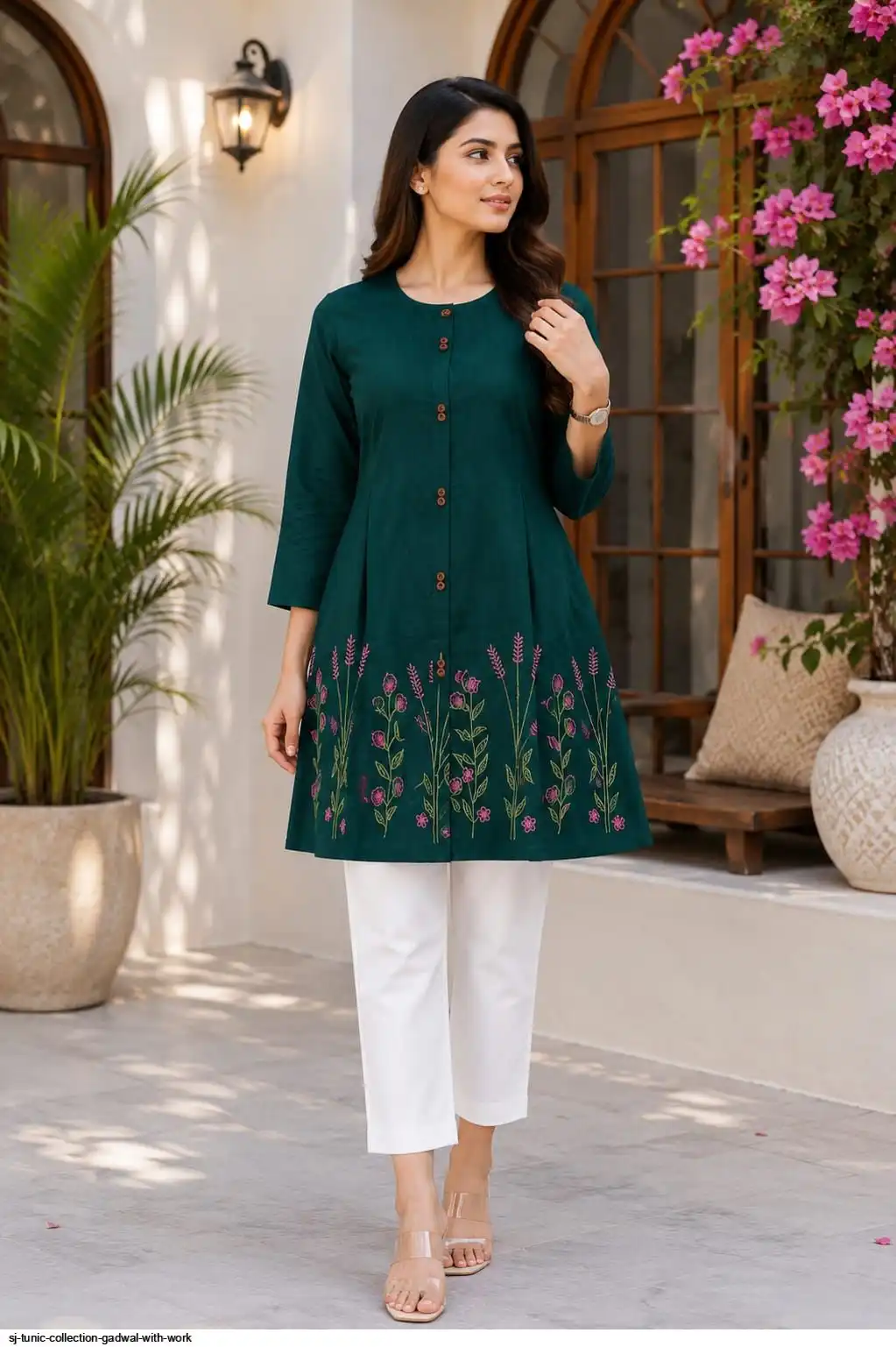 SJ TUNIC COLLECTION GADWAL WITH WORK B