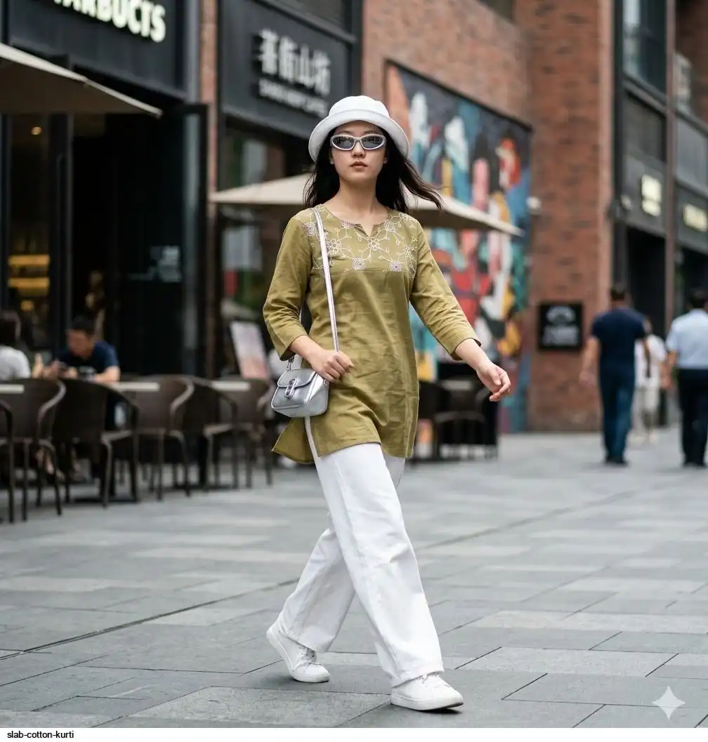 SLAB COTTON KURTI E