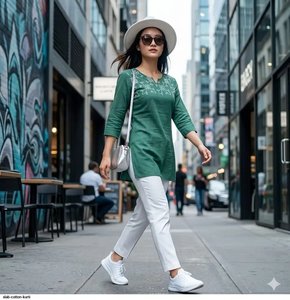 SLAB COTTON KURTI D