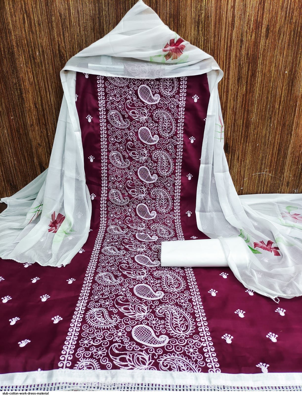 slub cotton dress material Slub Cotton(2.5 M) Multicolor Printed Cotton Dress Material at  455/piece  in Surat