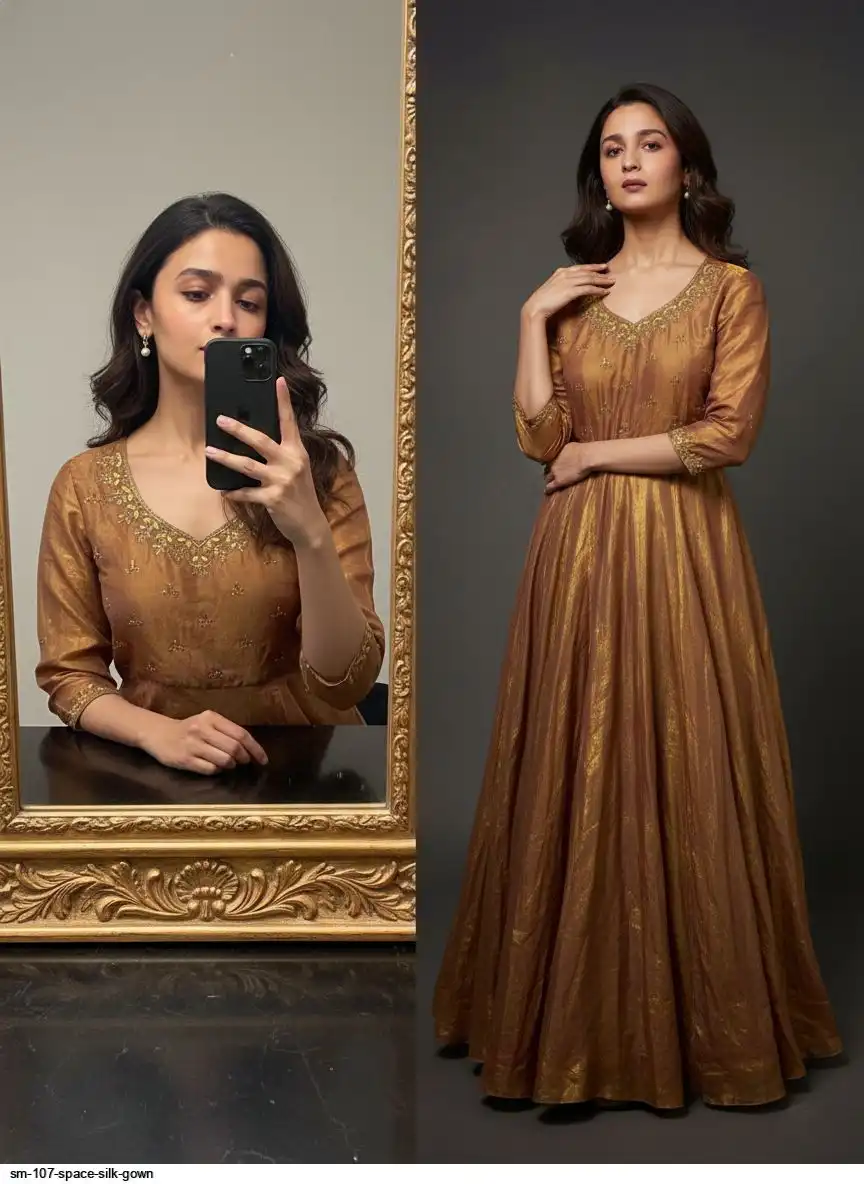 SM 107 SPACE SILK GOWN 1