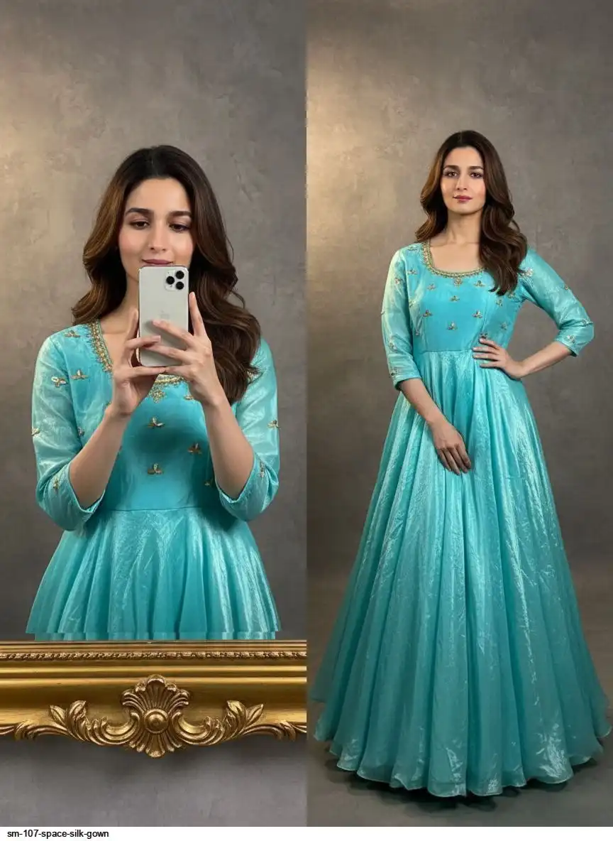 SM 107 SPACE SILK GOWN 2