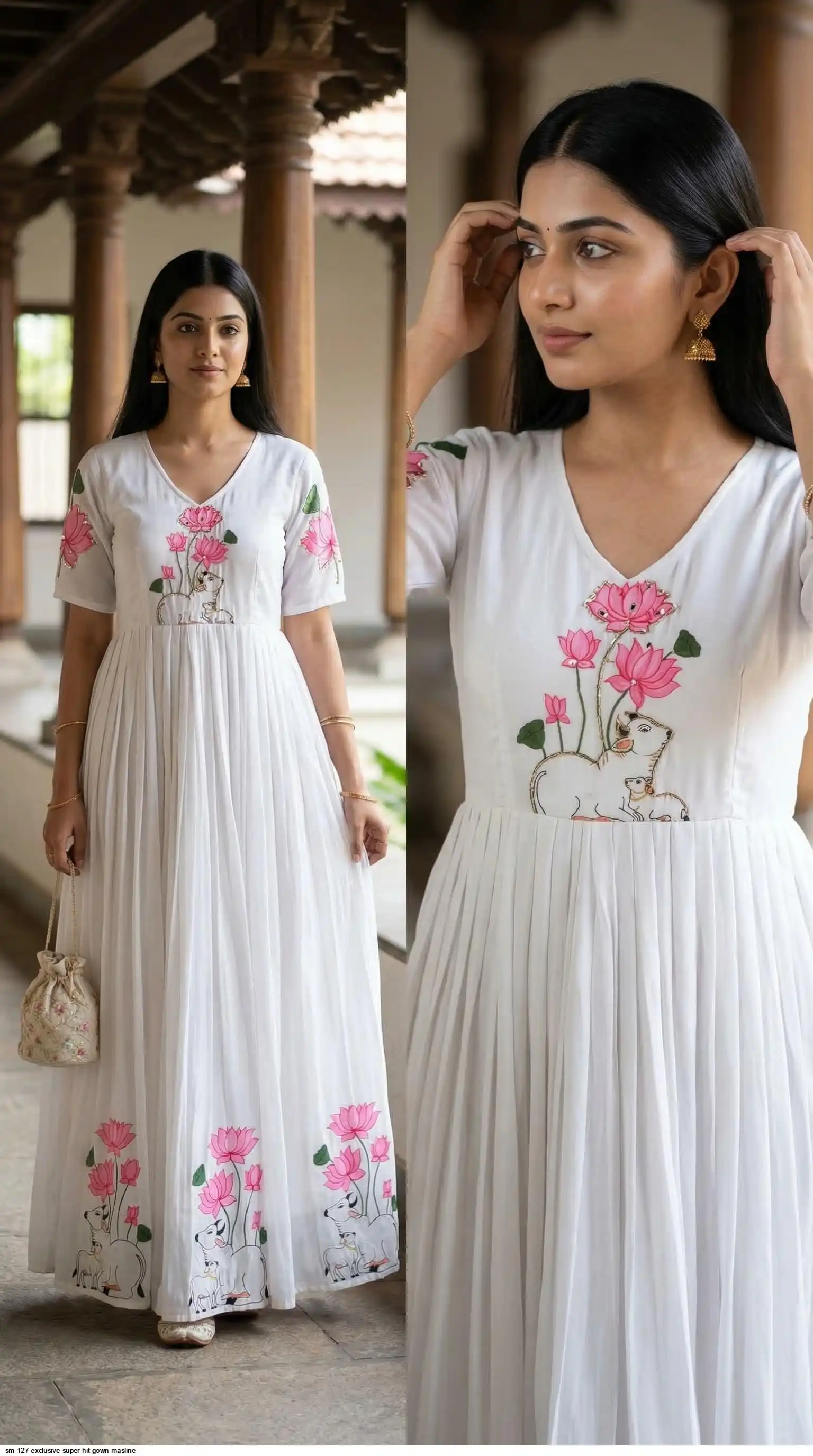 SM 127 EXCLUSIVE SUPER HIT GOWN MASLINE B