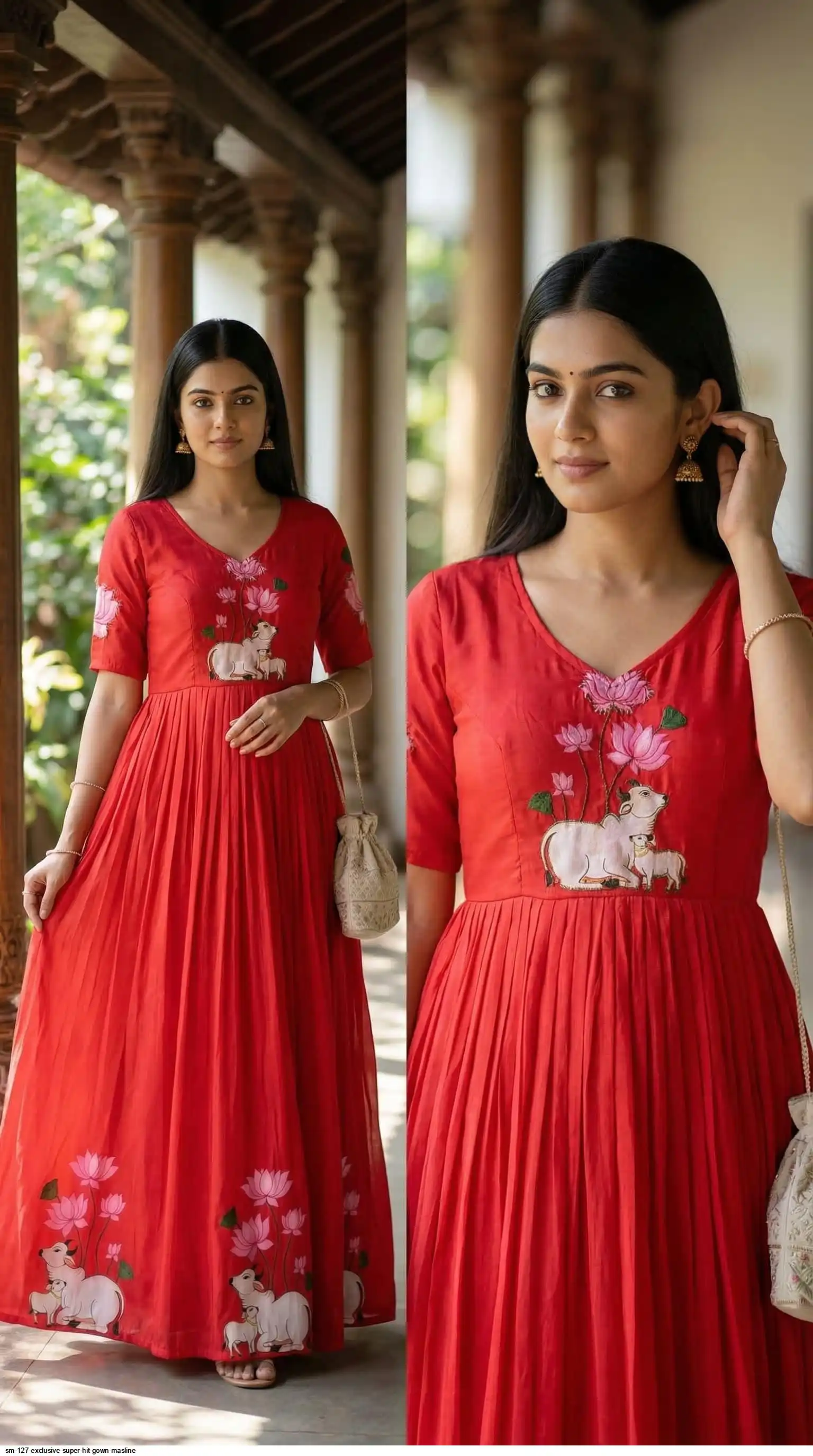 SM 127 EXCLUSIVE SUPER HIT GOWN MASLINE C