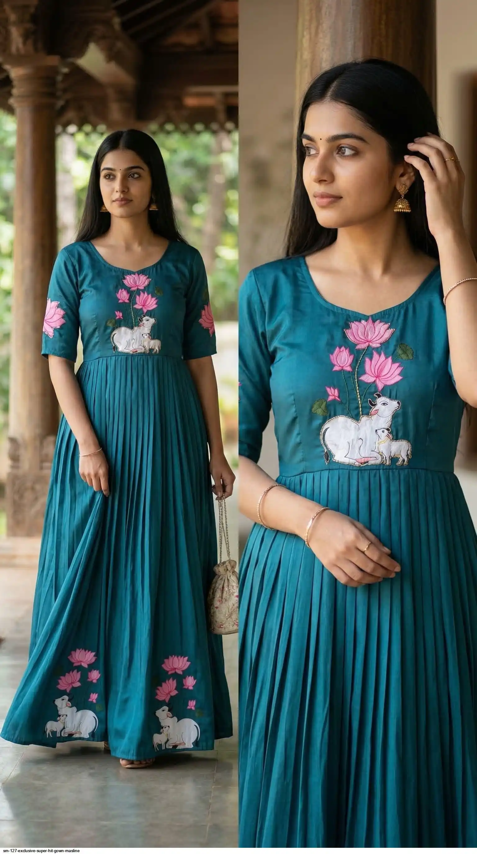 SM 127 EXCLUSIVE SUPER HIT GOWN MASLINE D