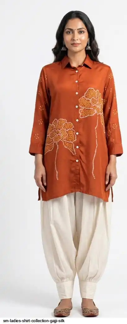 SM LADIES SHIRT COLLECTION GAJJI SILK B