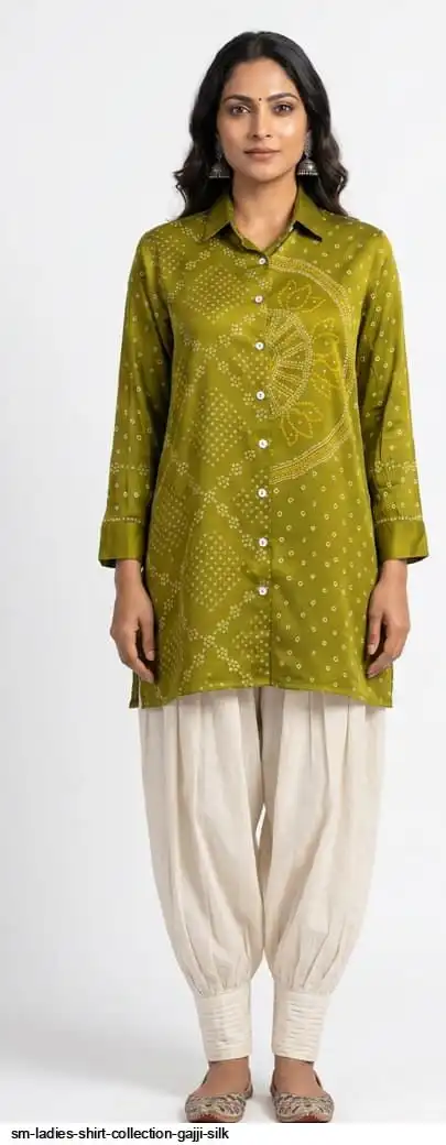 SM LADIES SHIRT COLLECTION GAJJI SILK D