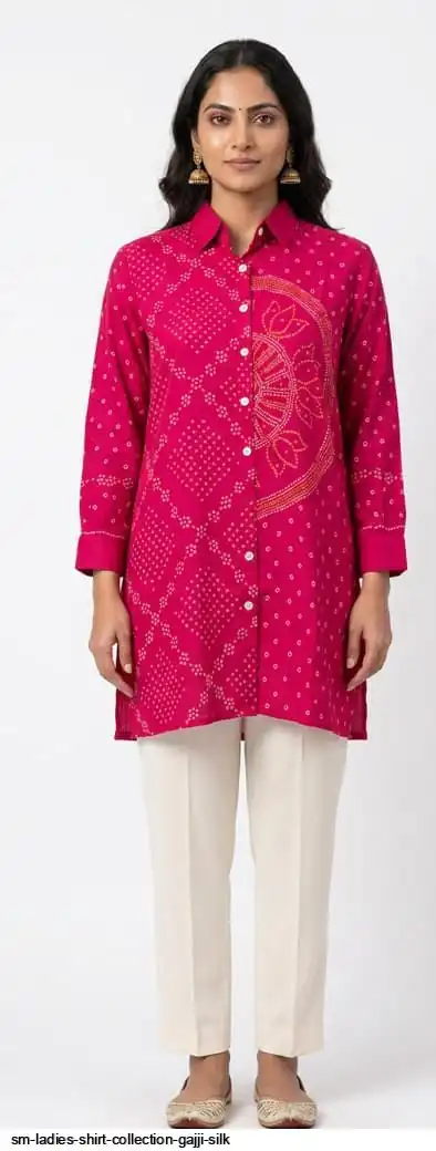SM LADIES SHIRT COLLECTION GAJJI SILK C