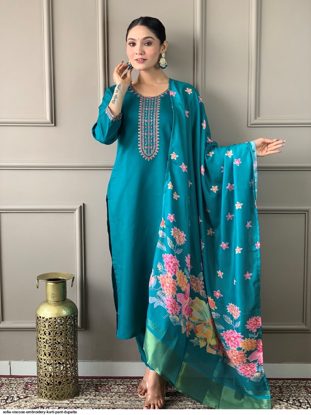 cigarette pants with kurti and dupatta Kurti Pants Dupatta Afsana Kavya Readymade Organza Kurti Pant Dupatta Pair  Size Set