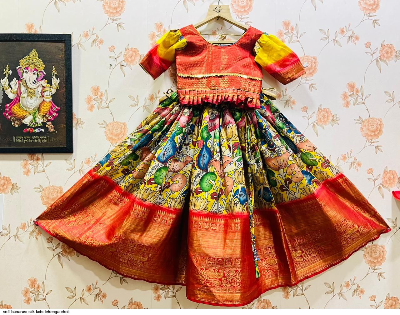 Rkt 626 Net Embroidery Kids Designer Lehenga Choli Collection Catalog
