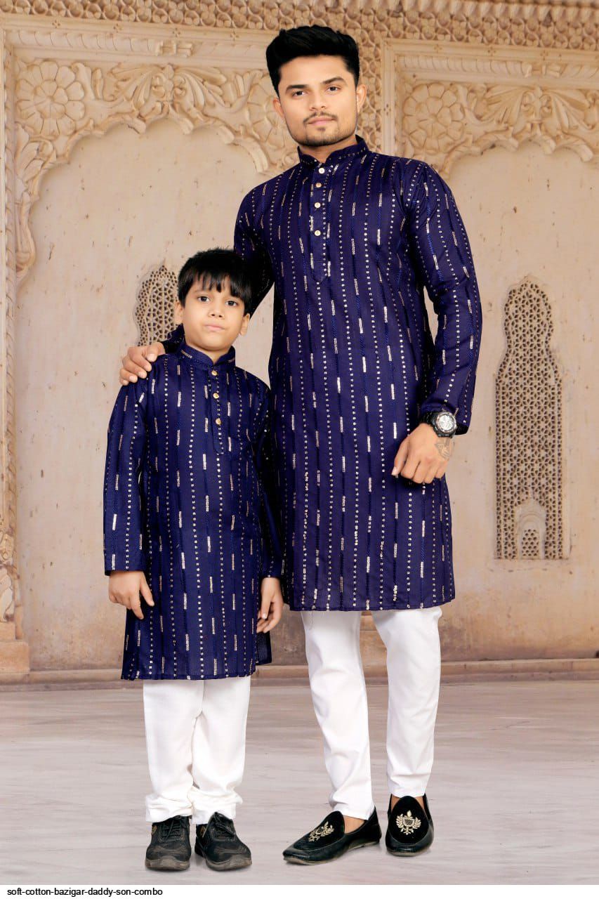 SOFT COTTON BAZIGAR DADDY SON COMBO 6