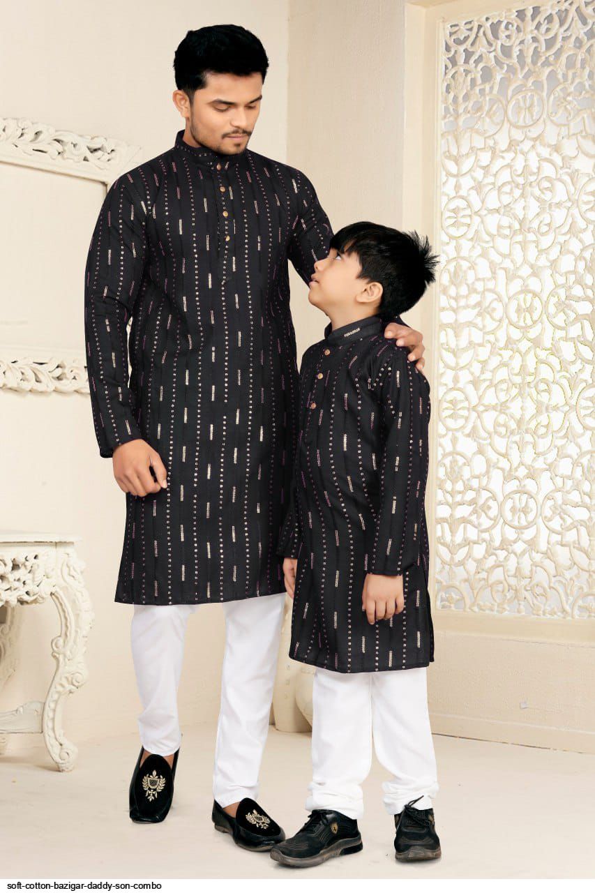SOFT COTTON BAZIGAR DADDY SON COMBO 5