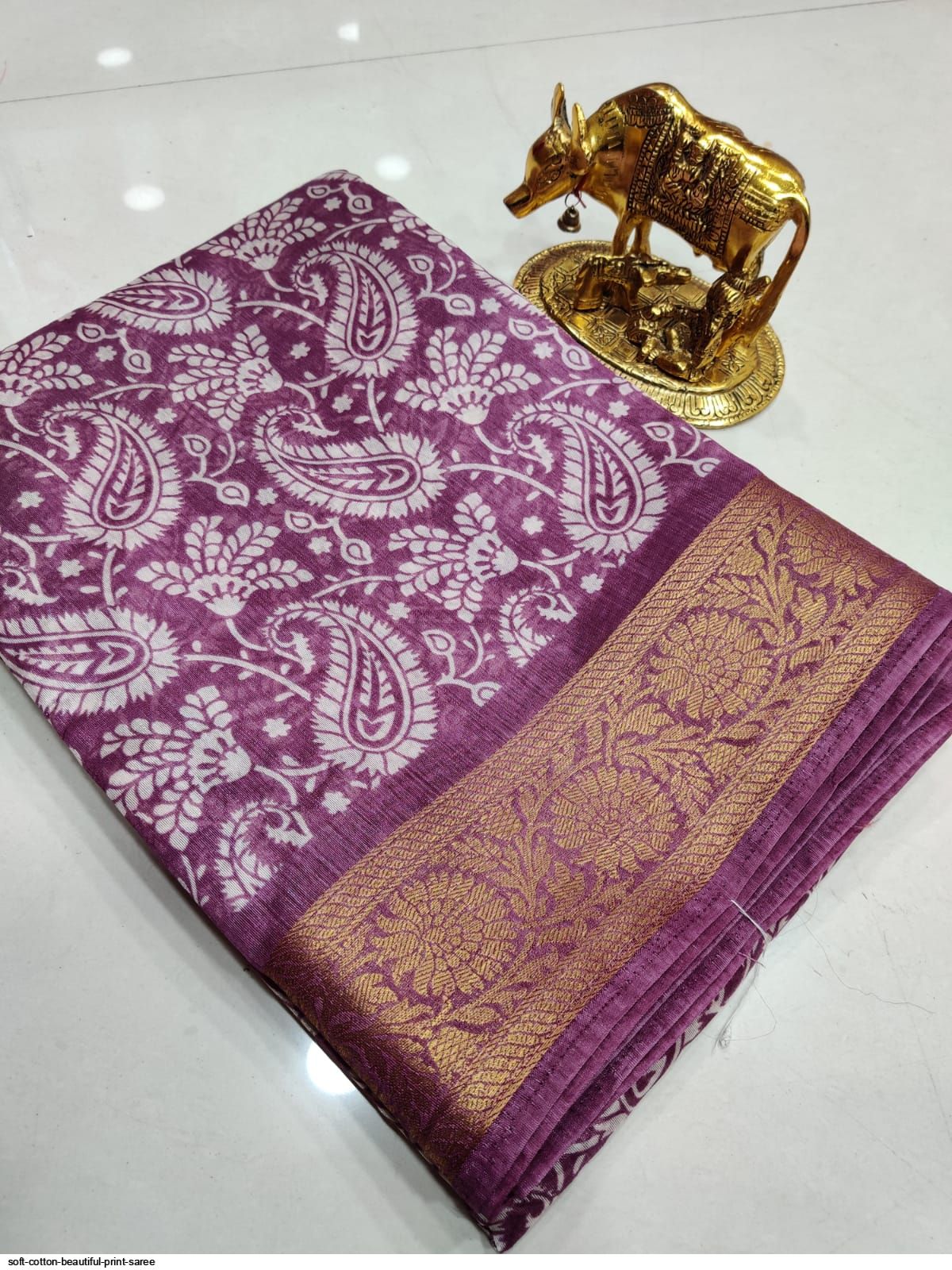 SOFT COTTON BEAUTIFUL PRINT SAREE C