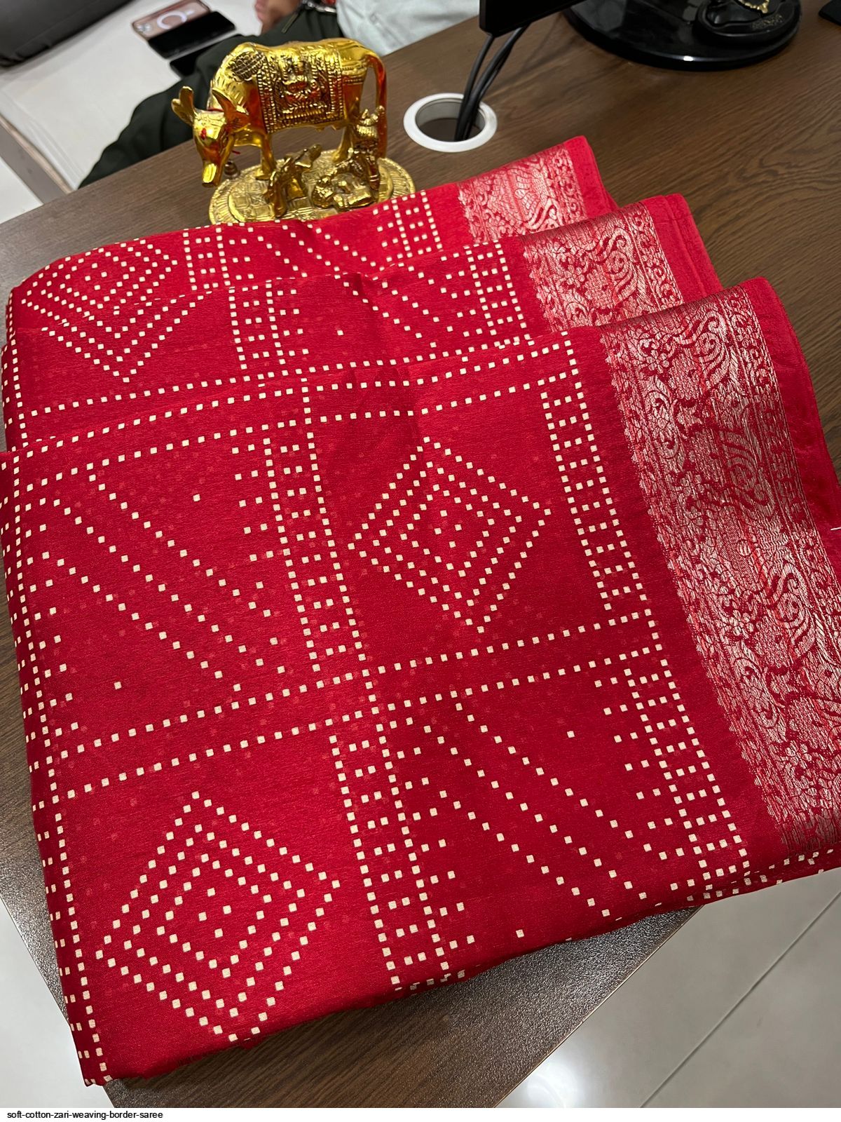 Black & Golden Color Zari Weaving Border- ( 5mtr )
